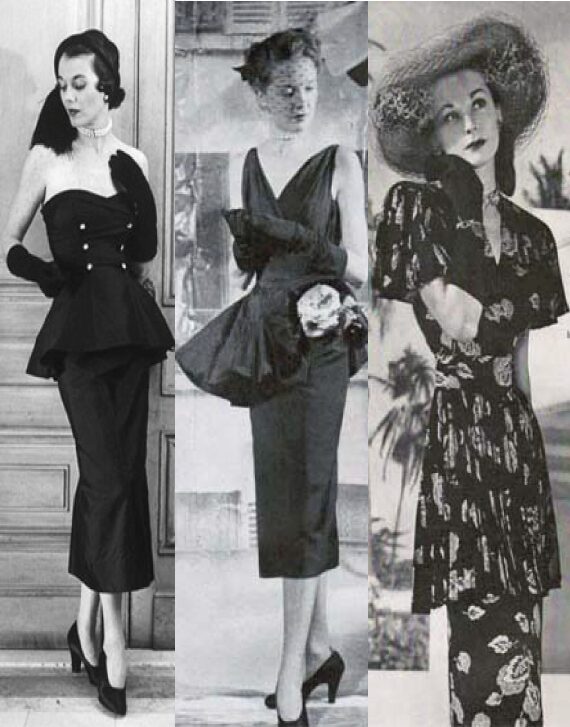 1940s peplum dresses