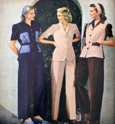 1940s pantsuit