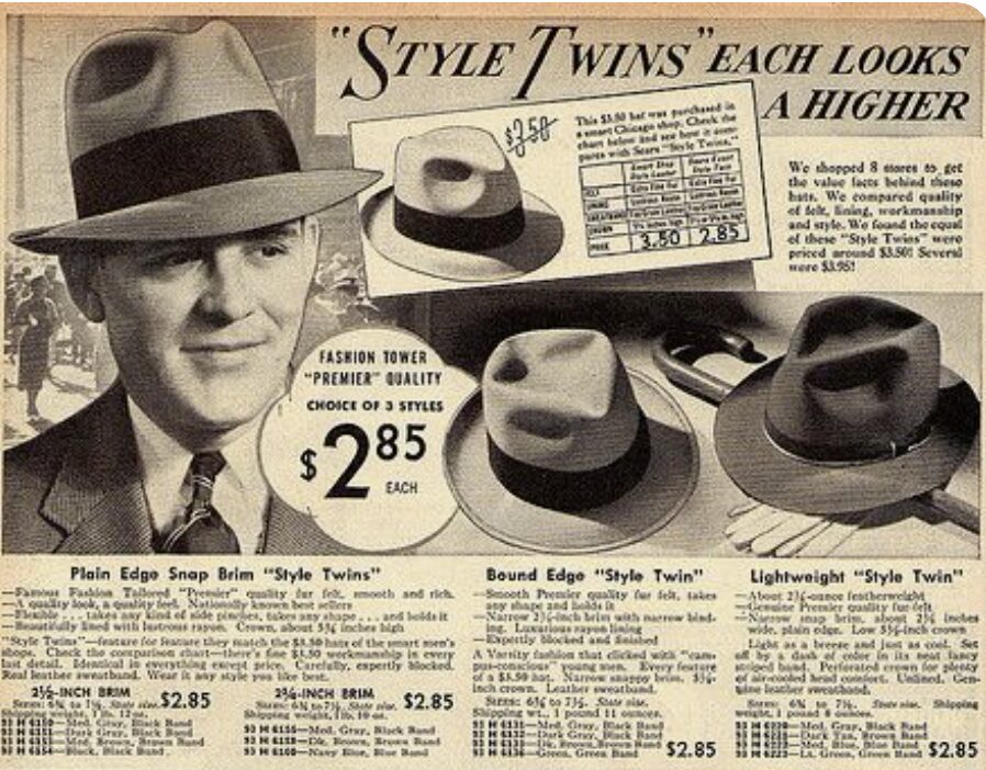 men's hats ads
